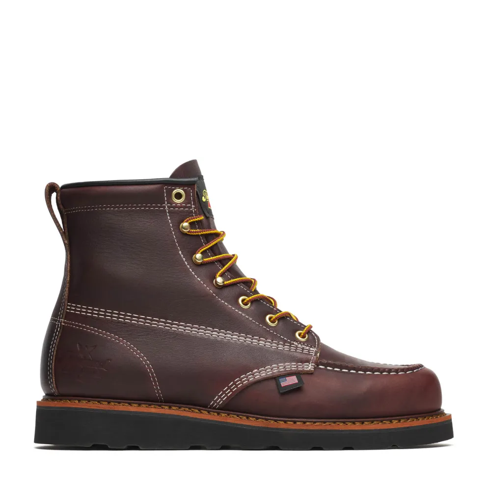 6" Black Walnut Black Wedge Moc Toe Boot 814-4266