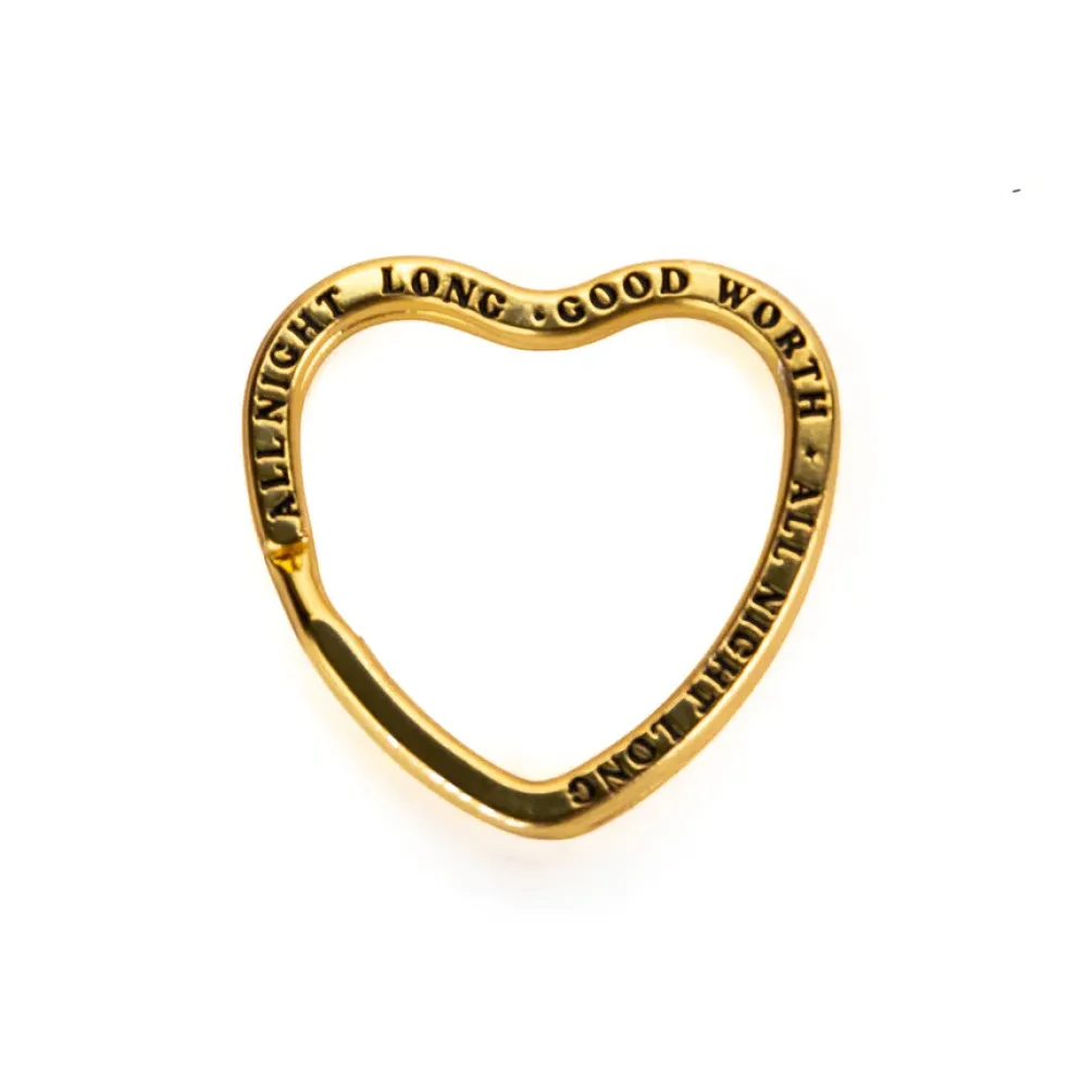 All Night Long Key Ring Gold