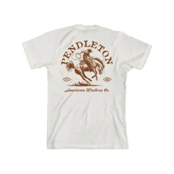 American Western Graphic Tee Vintage White/Rust