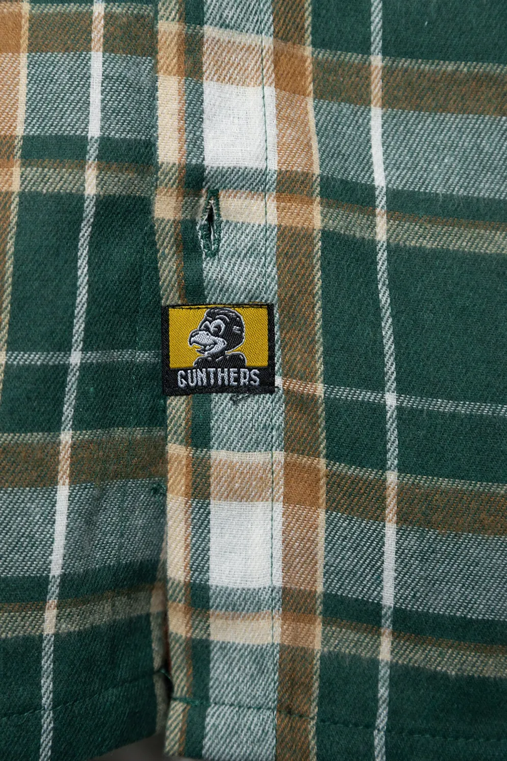 Birch Street Flannel Bronze Green Plaid