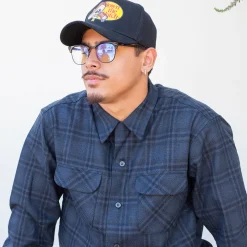 Board Shirt Black Shadow Plaid 25'