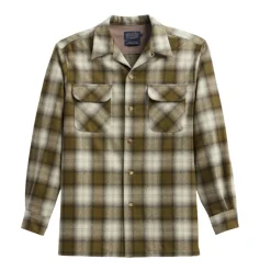 Board Shirt Olive Plaid 25'