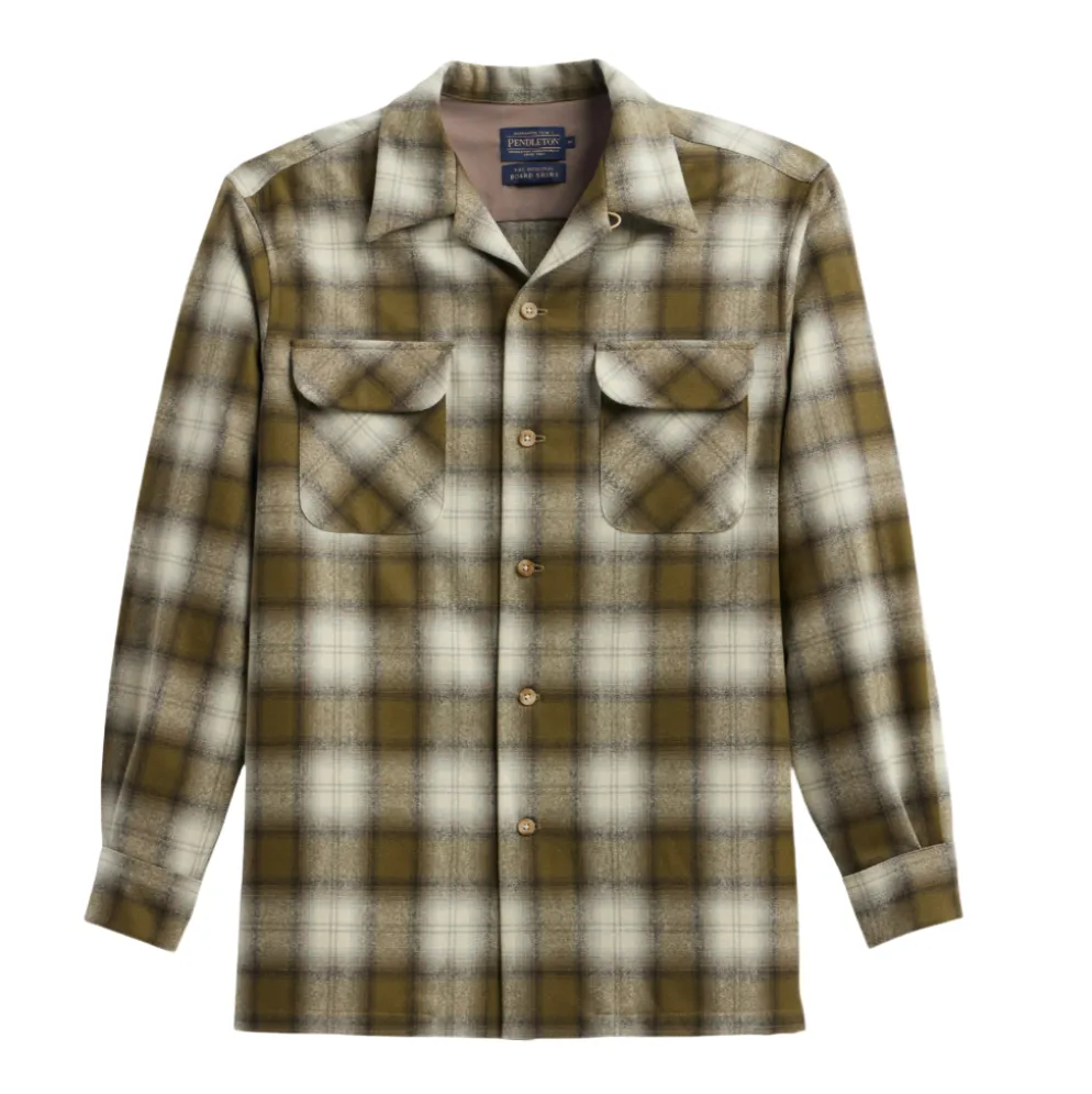 Board Shirt Olive Plaid 25'