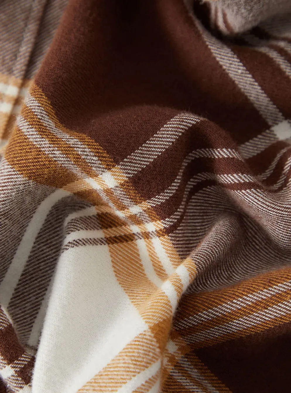 Bowery Lightweight Ultra Flannel Chocolate/Off White