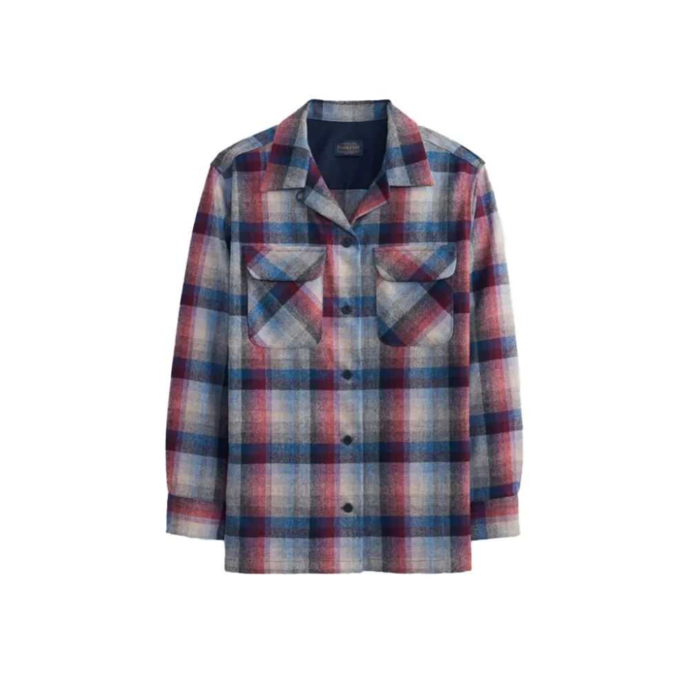Boyfriend Board Shirt Grey/Berry Multi Check 24'