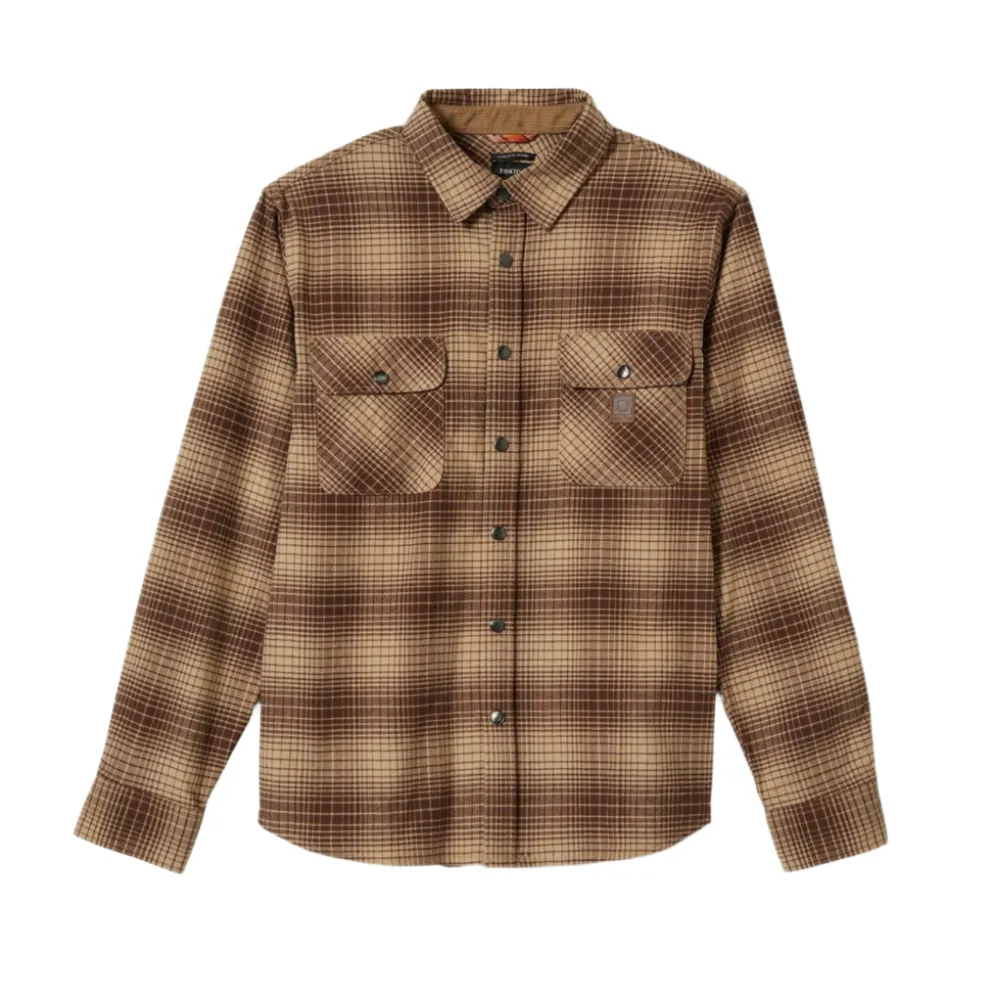 Builders Bowery Stretch Water Resitant Flannel Pine Needle/Sunbaked