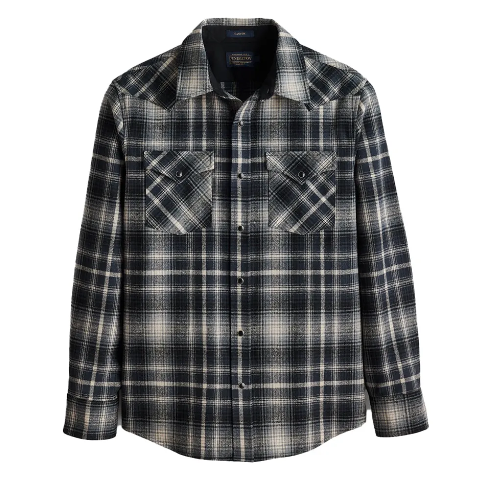 Canyon Shirt Grey/Tan Ombre Check 24'