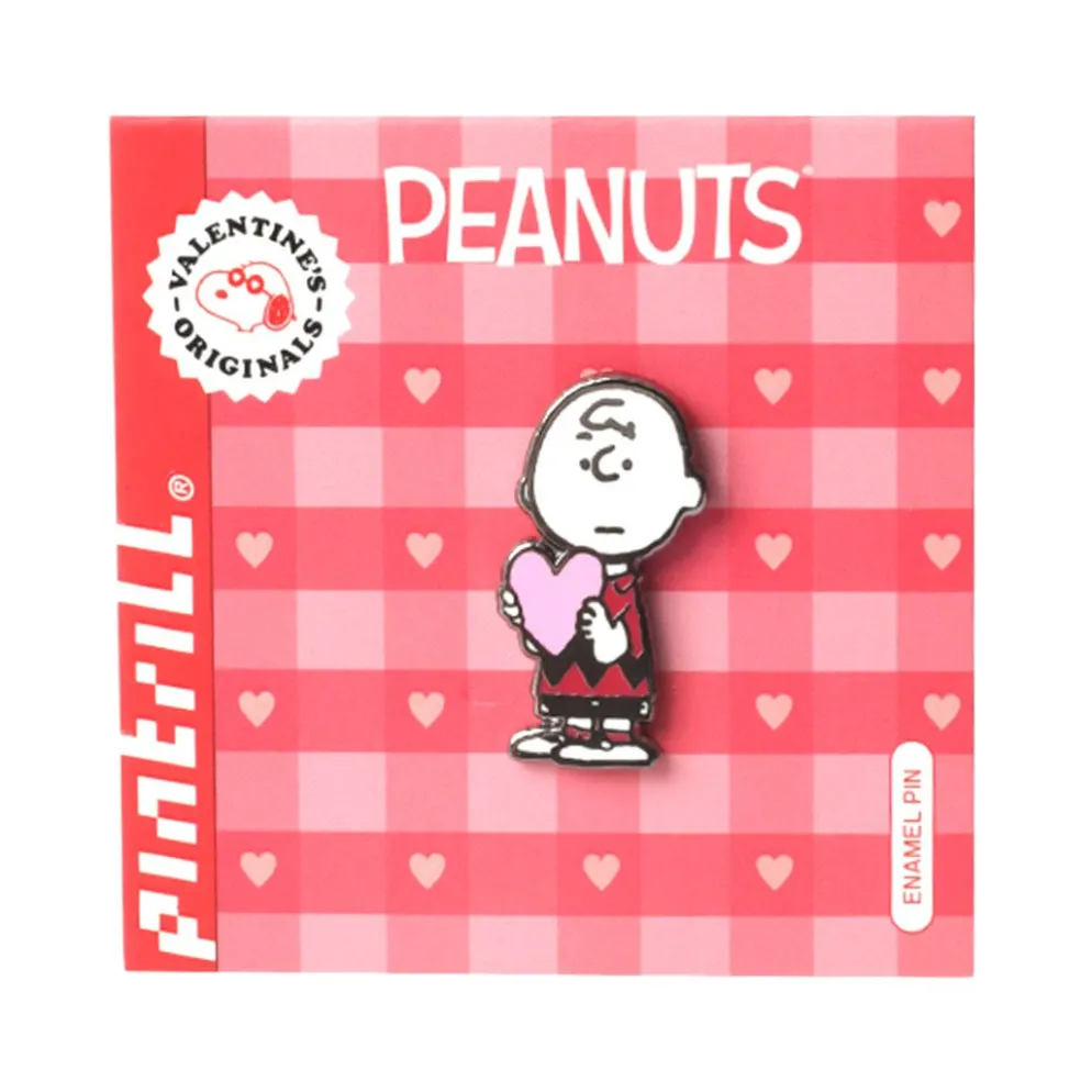 Charlie Brown Heart Pin