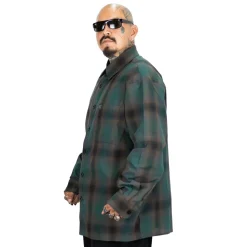 Checker L/S Flannel Shirt Black/Green