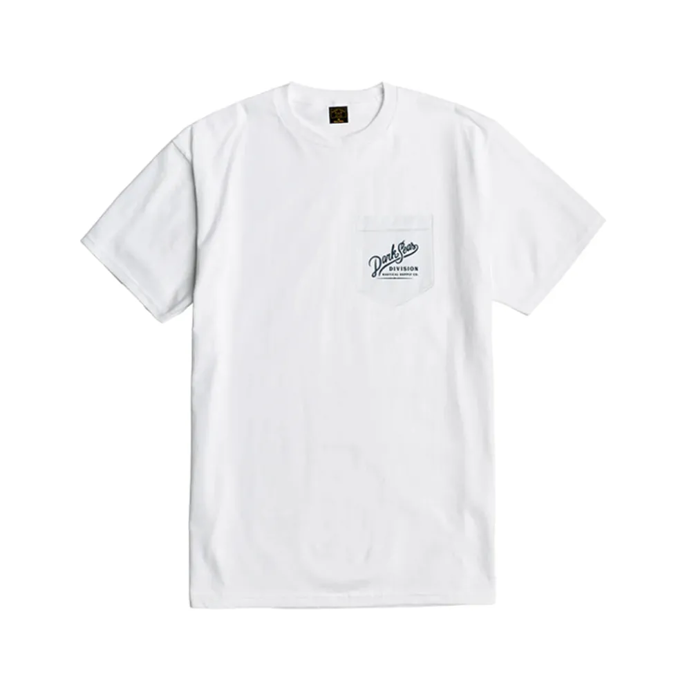 Chestnut Pocket Tee White