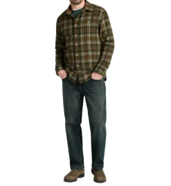 Fremont Flannel Olive/Rust Plaid