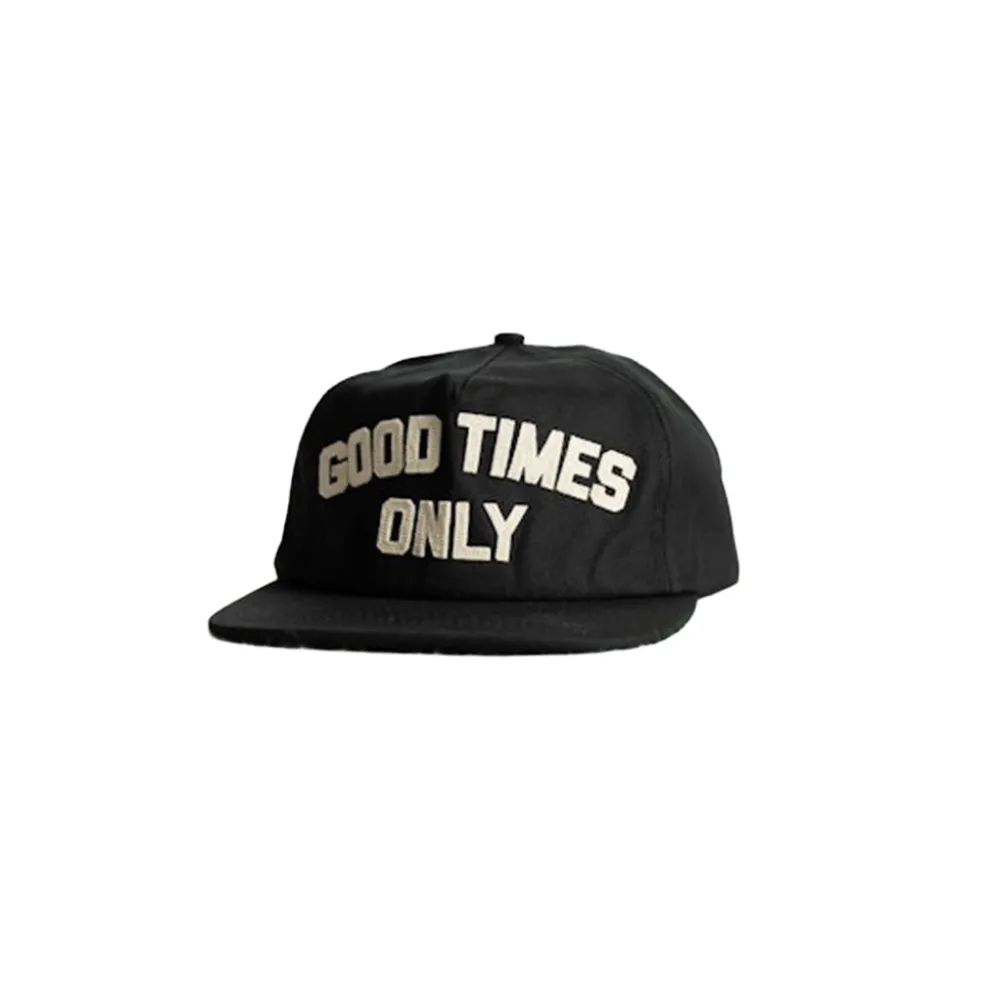 Good Times Only Hat Black