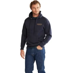 Heritage Logo Hoodie Navy Blazer/Gold