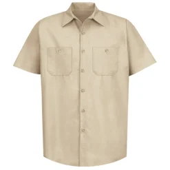 Industrial Work Shirt Tan