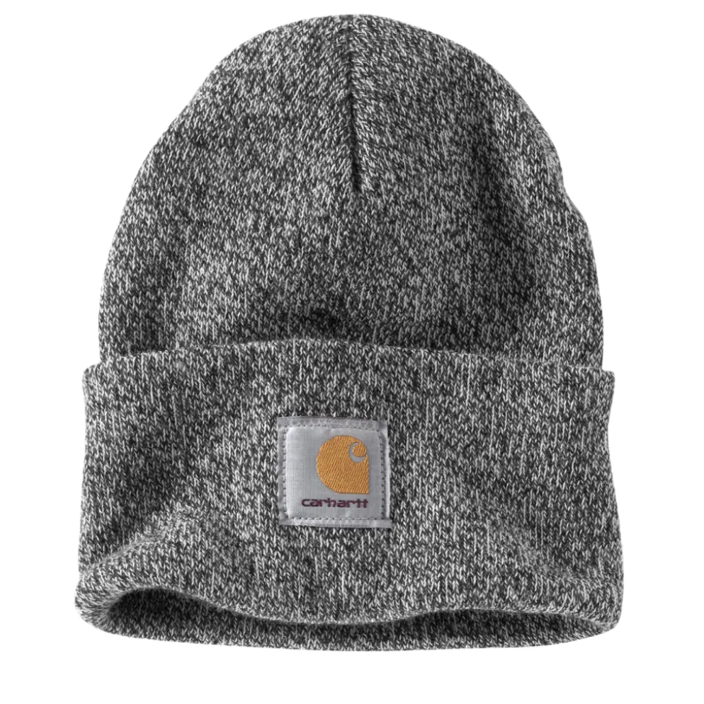 Knit Cuffed Beanie Black/White