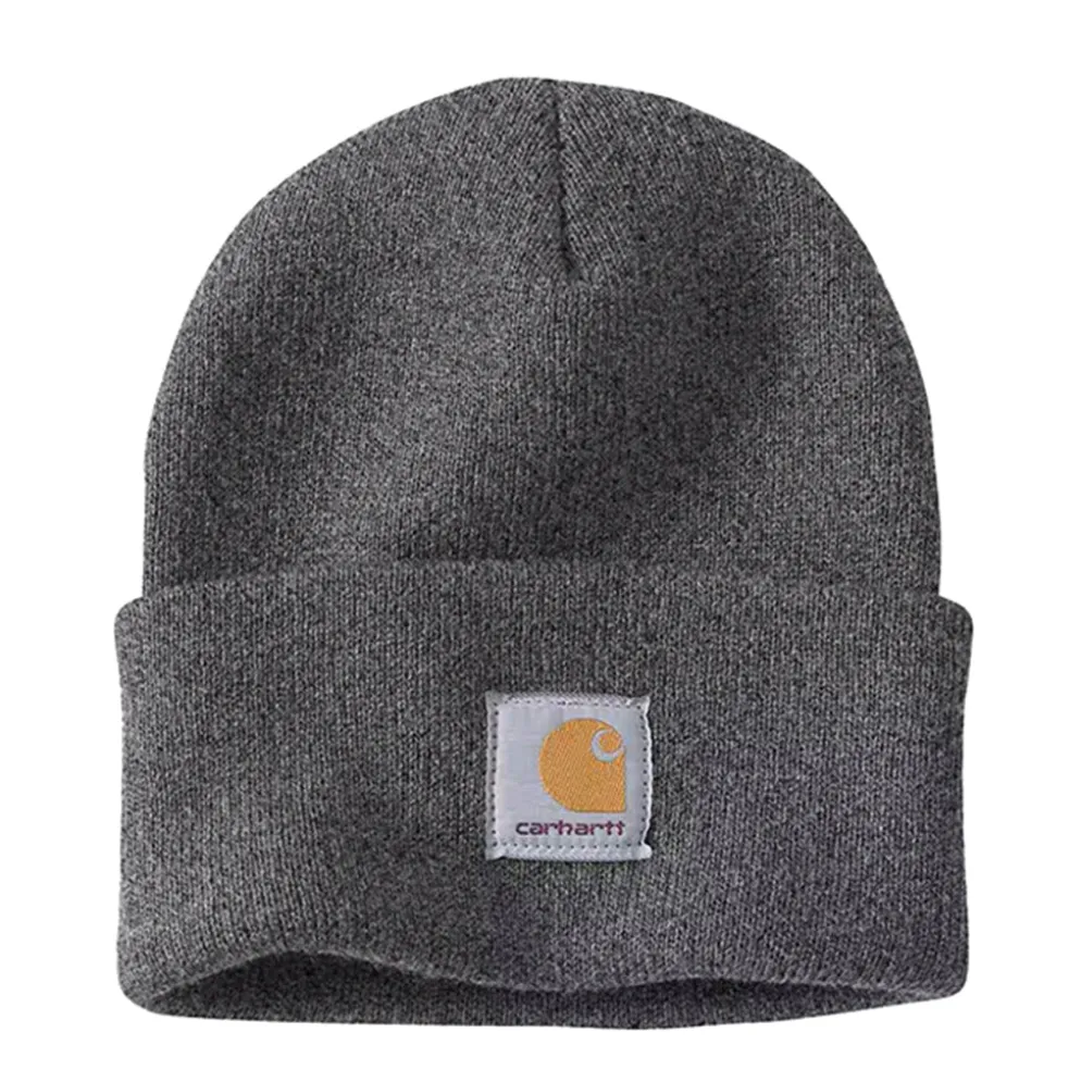 Knit Cuffed Beanie Coal Heather