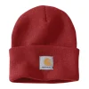 Knit Cuffed Beanie Crabapple