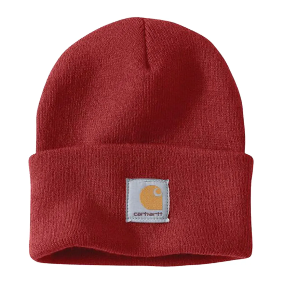 Knit Cuffed Beanie Crabapple
