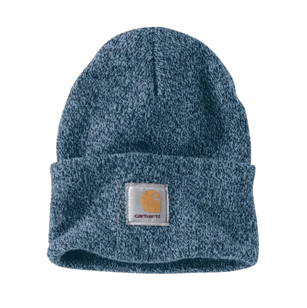 Knit Cuffed Beanie Night/Alpine Blue Marbled