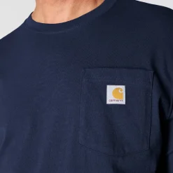 Loose Fit Heavyweight L/S Pocket Tee Navy