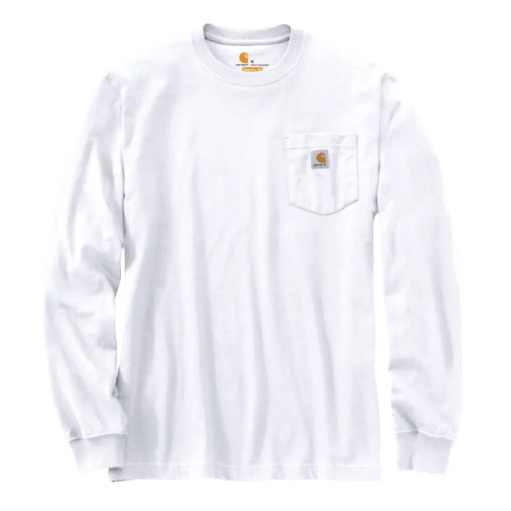 Loose Fit Heavyweight L/S Pocket Tee White