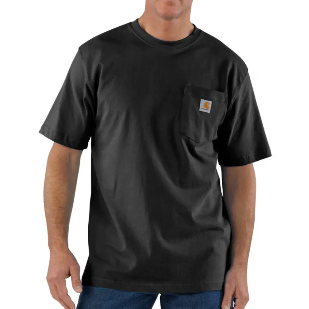Loose Fit Heavyweight S/S Pocket Tee Black