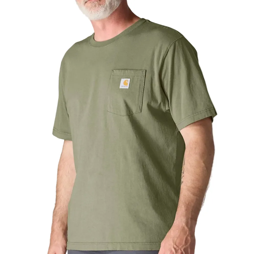 Loose Fit Heavyweight S/S Pocket Tee Dusty Olive