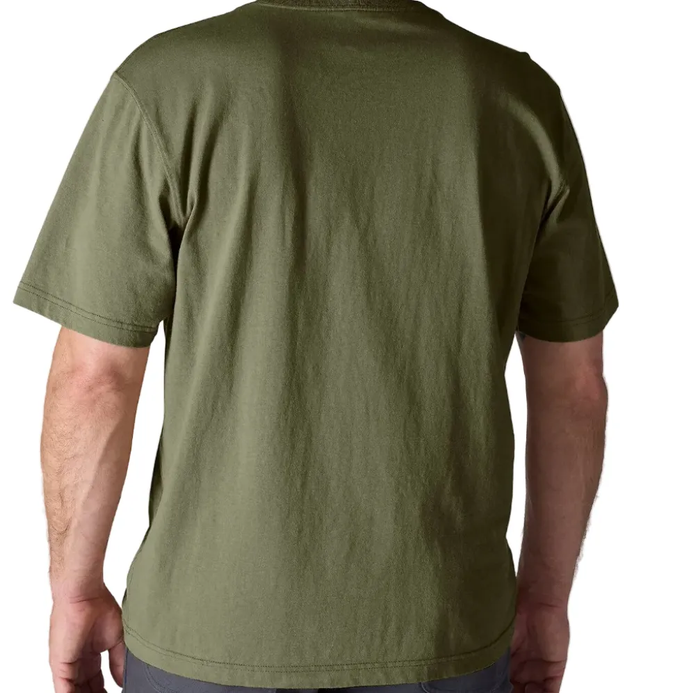 Loose Fit Heavyweight S/S Pocket Tee Dusty Olive