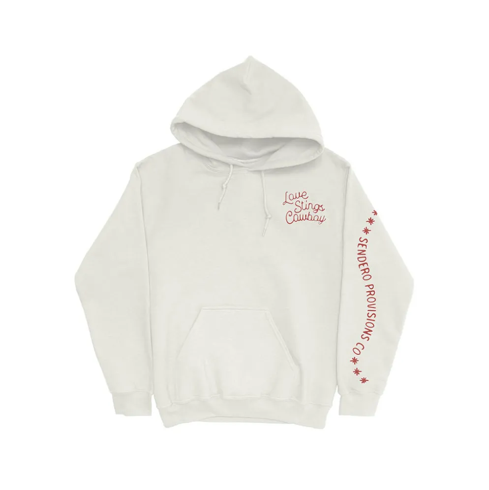 Love Stings Hoodie Vintage White