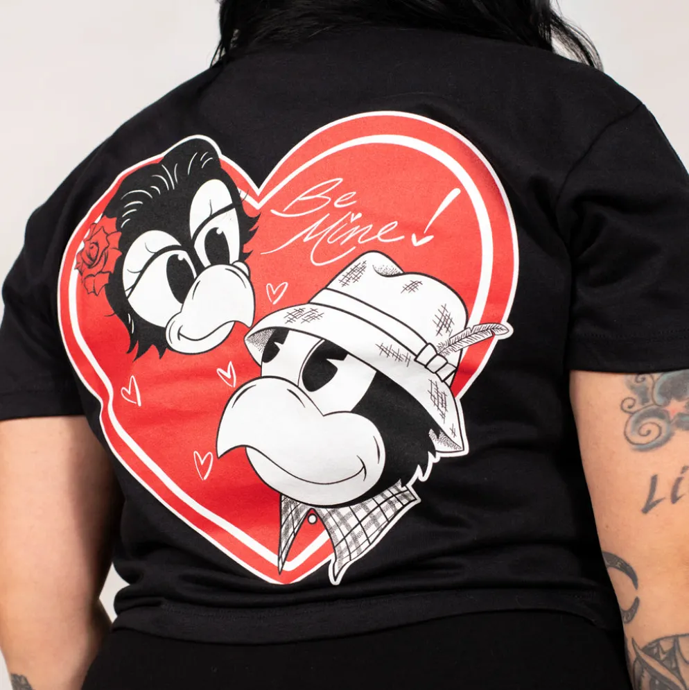 Lovebirds Womens Cropped Tee