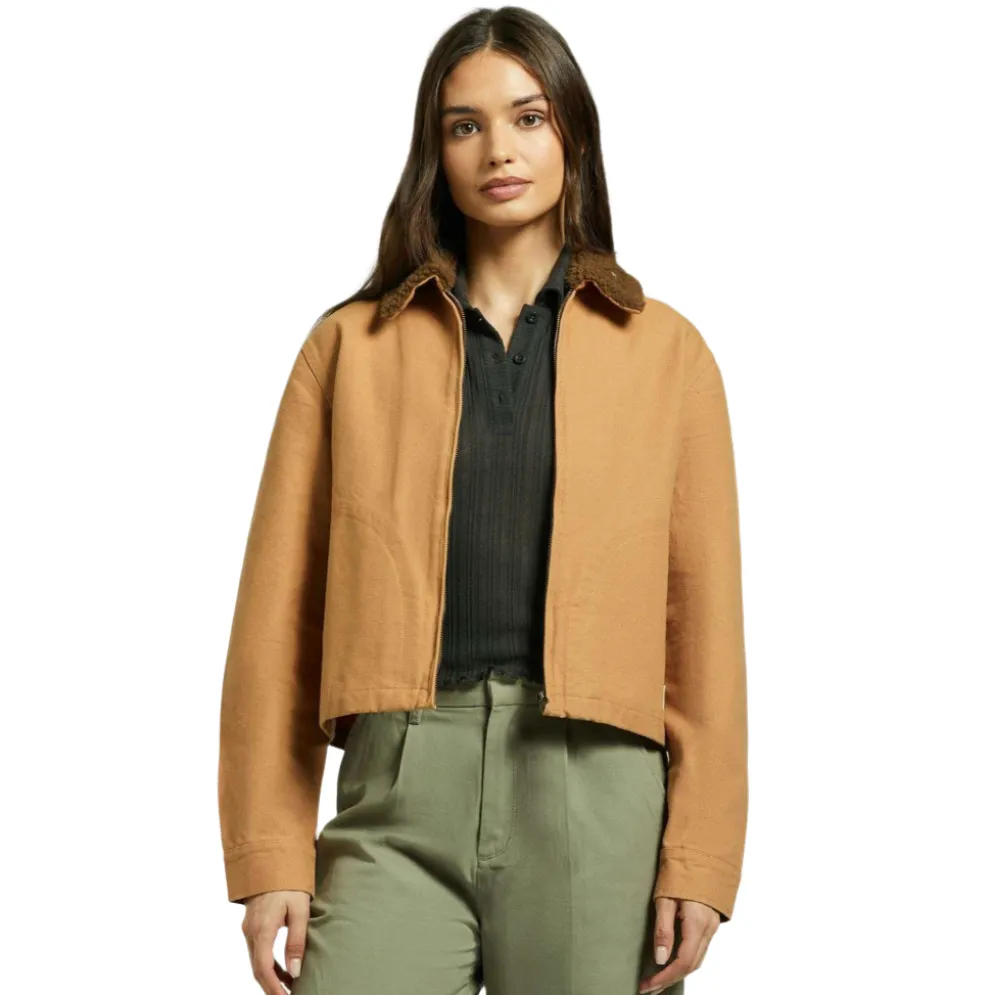 Mechanics W Garage Zip Jacket Tobacco Brown