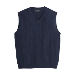 Merino Sweater Vest Indigo Heather