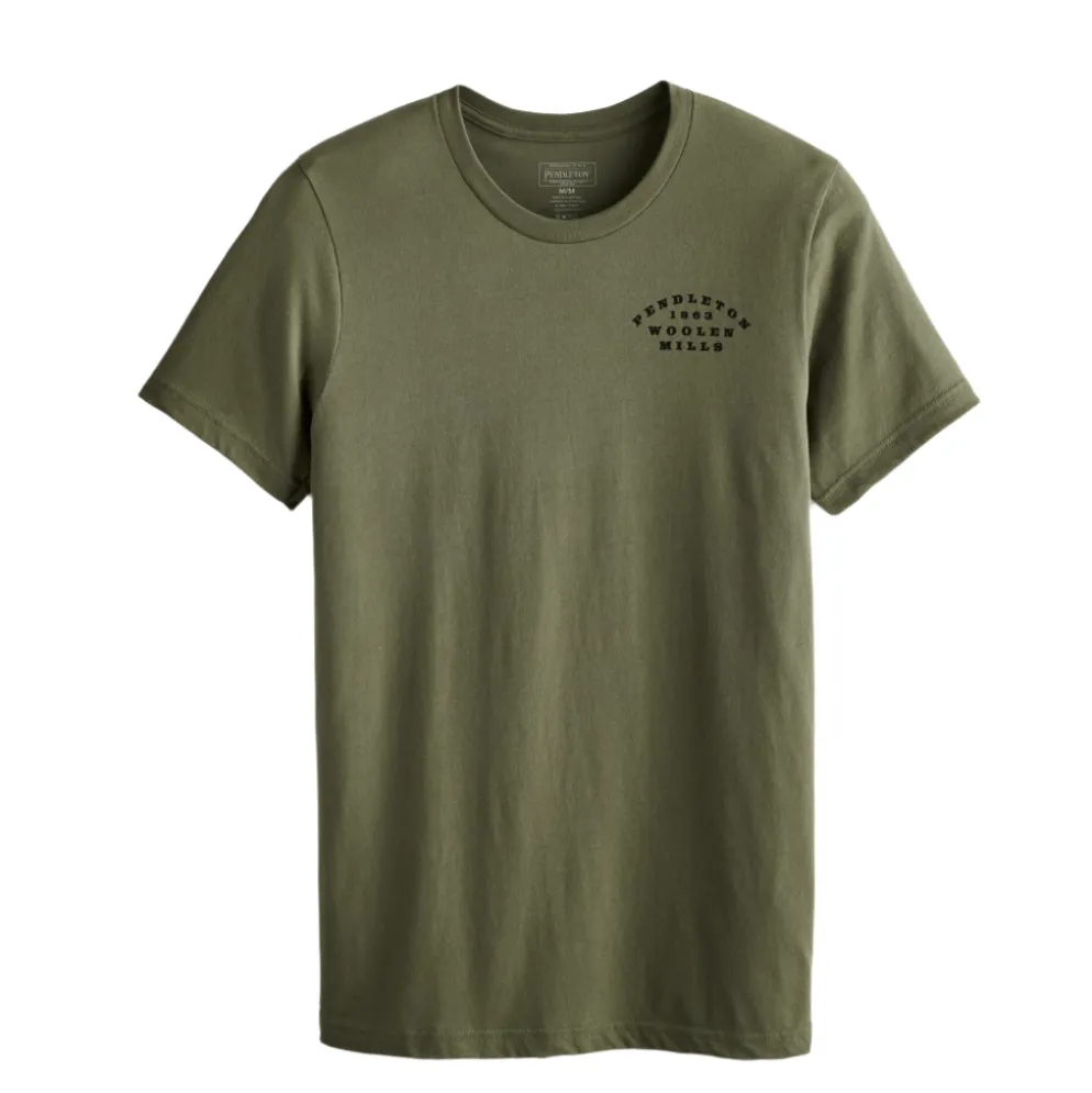 Nehalem Circle Graphic tee military green/multi