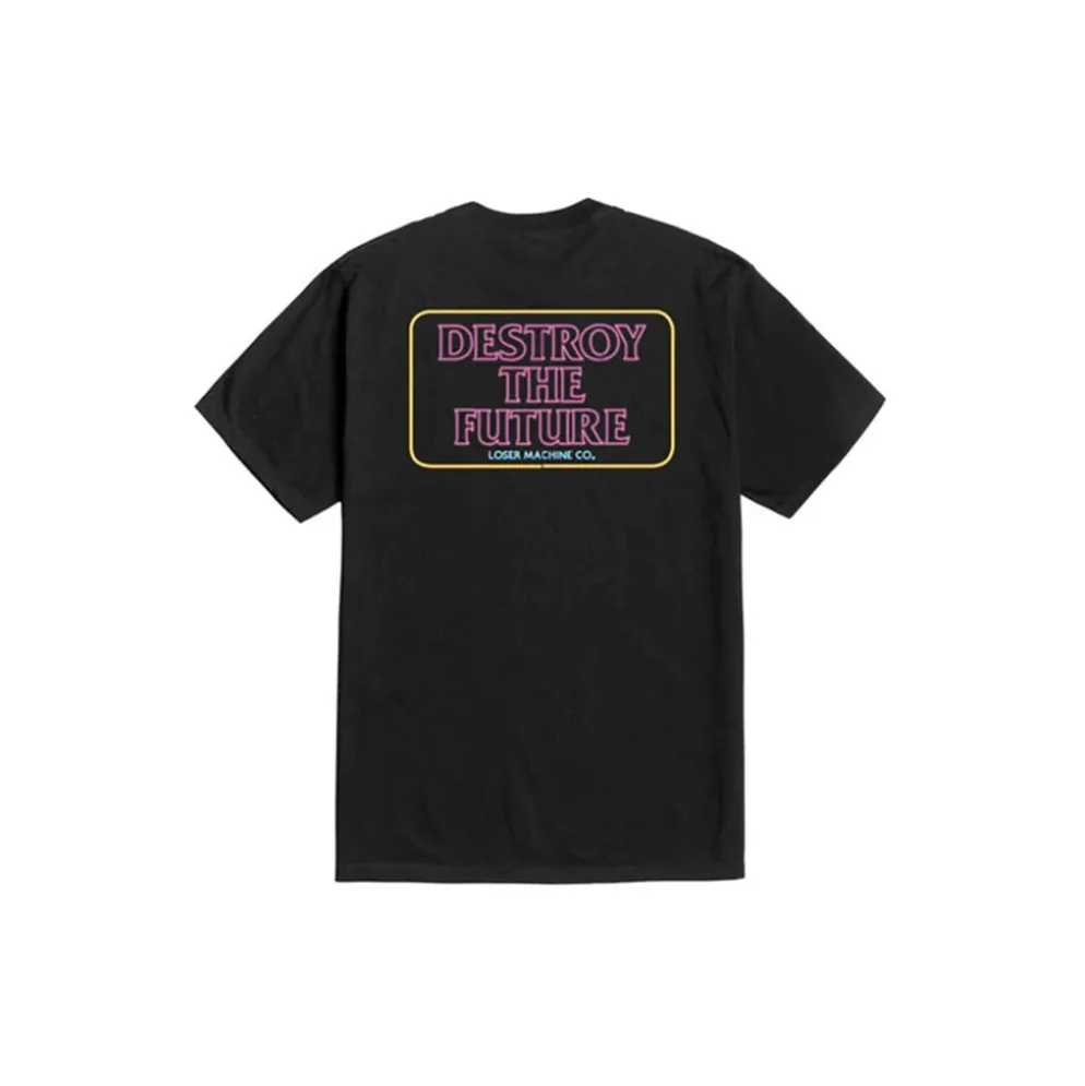 Neon Destroy Tee Black