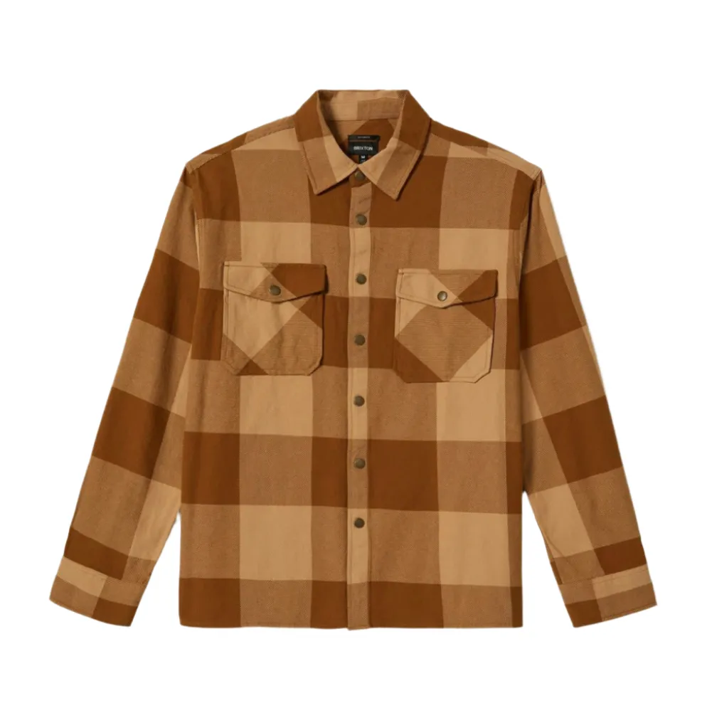 Selden Flannel Washed Copper/Curry Buffalo