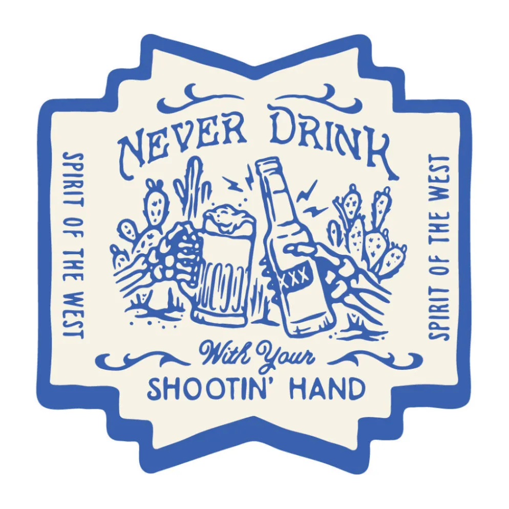Shootin Hand Salud Sticker