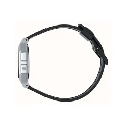 Silver & Black Digital Watch