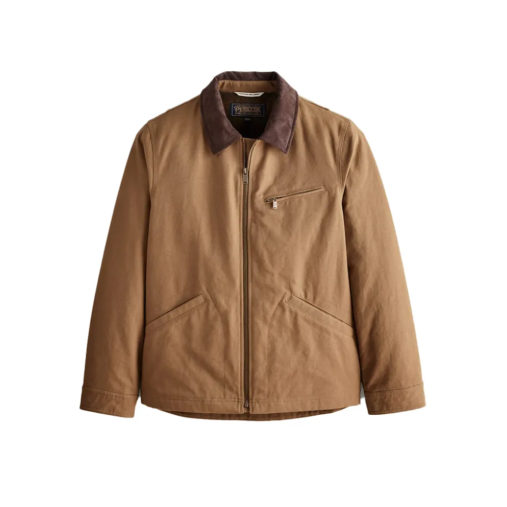 Tahoma Canvas Trucker Jacket Saddle 24'