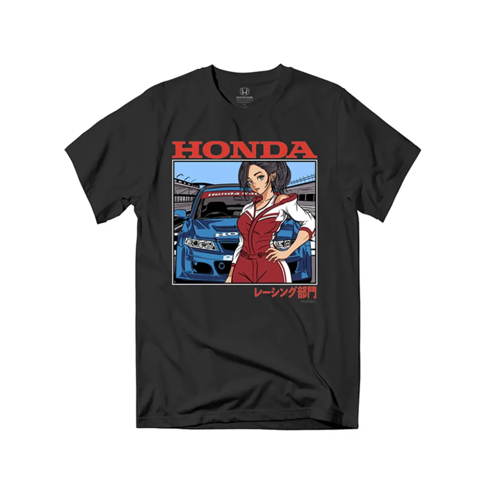 Track Star Tee Black