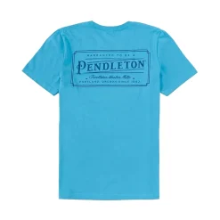 Vintage Logo Graphic Tee Bright Blue