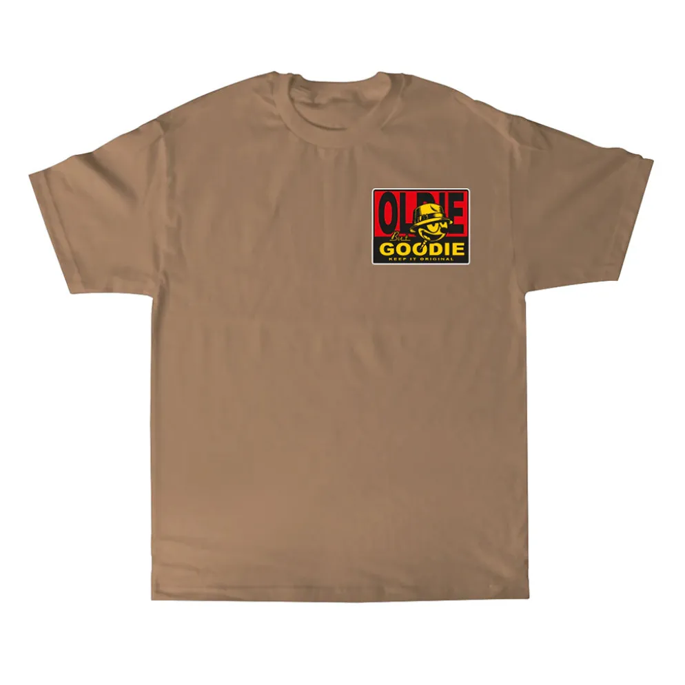 Worker Cat Tee Khaki
